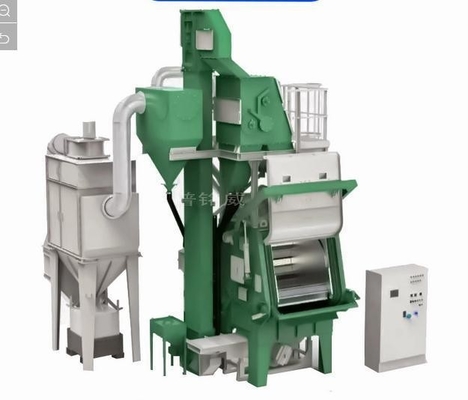 Machine à souffler à la bande de caoutchouc à abrasif rotatif pour le traitement de la surface métallique