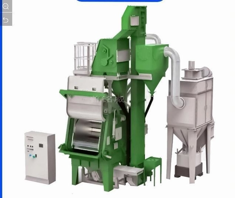 Machine à souffler à la bande de caoutchouc à abrasif rotatif pour le traitement de la surface métallique