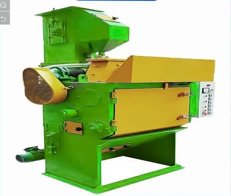 Machine à souffler à la bande de caoutchouc à abrasif rotatif pour le traitement de la surface métallique