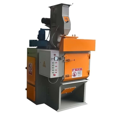 Machine de soufflage à tir de ceinture jaune et bleue à haute efficacité pour abrasif à rampe