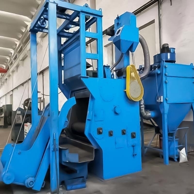 Q324 Machine de soufflage par tir de type courroie en caoutchouc à rouleaux avec automatisation et puissance totale 26