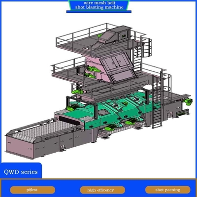 Machine de soufflage à tir de ceinture de filetage de fil de série QWD personnalisée pour les fabrications en plastique