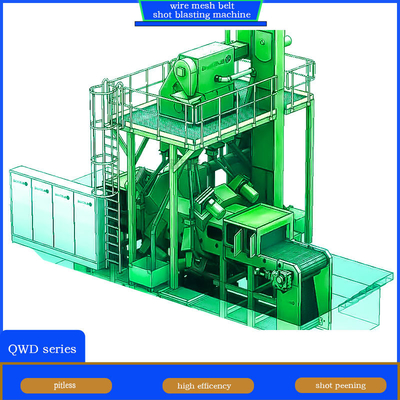 Machine de soufflage à tir de ceinture de filetage de fil de série QWD personnalisée pour les fabrications en plastique