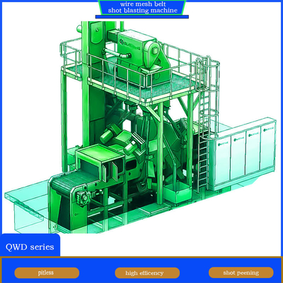 Machine de soufflage électrique à bande de treillis métallique avec 4 roues de soufflage et bonne continuité