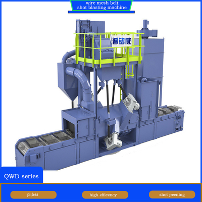 170 Qwd Machine de soufflage à la courroie de treillis métallique avec débit abrasif 10*120 kg/min