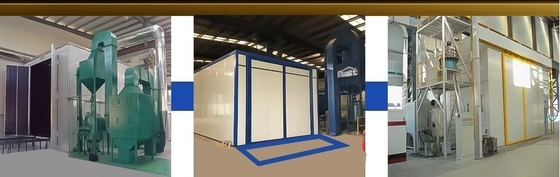 Chambre de sablage de recyclage de haute propreté personnalisée pour toutes sortes de pièces moulées