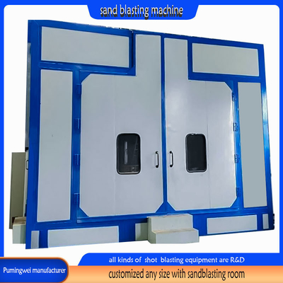 Machine de nettoyage de cabine de sablage sur mesure de grande taille de la série PMW fabriquée par Pumingwei