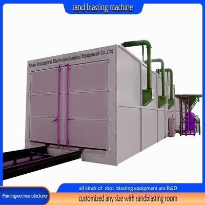 Machine de nettoyage de cabine de sablage sur mesure de grande taille de la série PMW fabriquée par Pumingwei