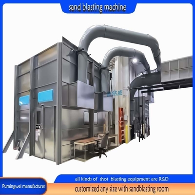 Équipement de cabine de sablage multicolore avancé pour les besoins de production personnalisés