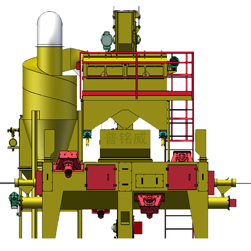 Machine de dépoussiérage de surface métallique pour le dépoussiérage de barres de fil à l'échelle du moulin