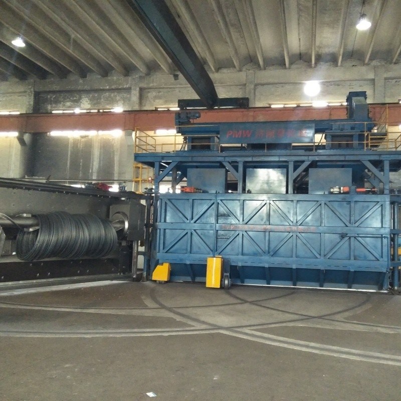 Machine de soufflage par tir à fil rond de type porte horizontale PMW5300 pour le soufflage lourd