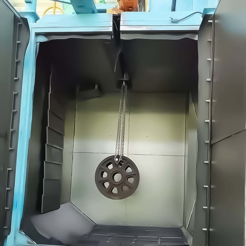 Machine à souffler à l'aide d'un crochet pour l'élimination de la rouille des roues en alliage de haute pureté