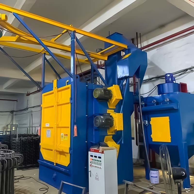 Série Q37 Déracination et efficacité du rail de crochet à travers les machines de soufflage à tir de type