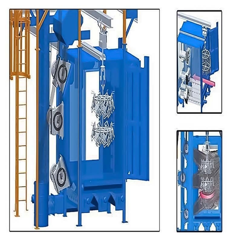 Équipement de nettoyage par soufflage de la série Q37 pour le nettoyage des surfaces métalliques