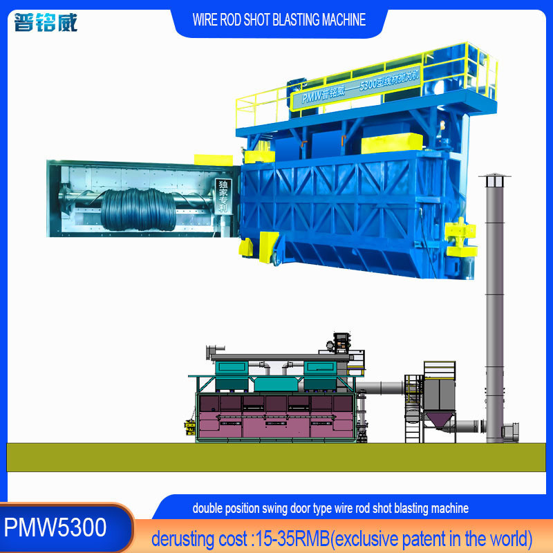 Machine de décapage de la surface du fil PMW5300 pour mandrin à double point de support