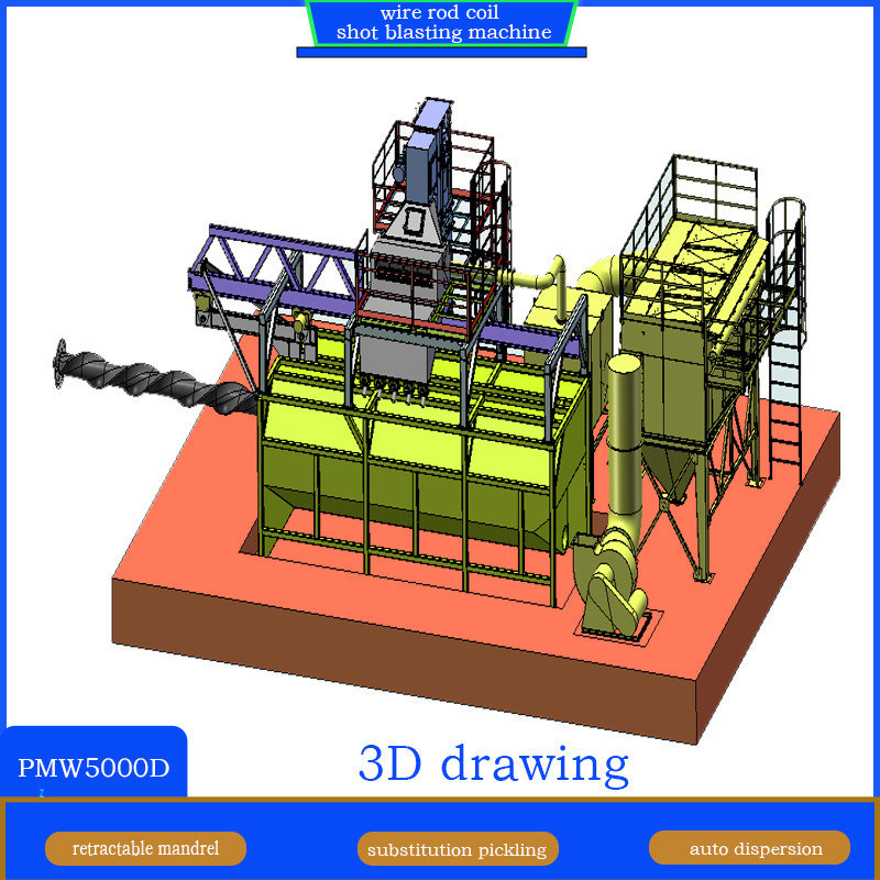 Machine de soufflage de fil de fer de premier ordre pour 2-4 bobines par heure Efficacité de production