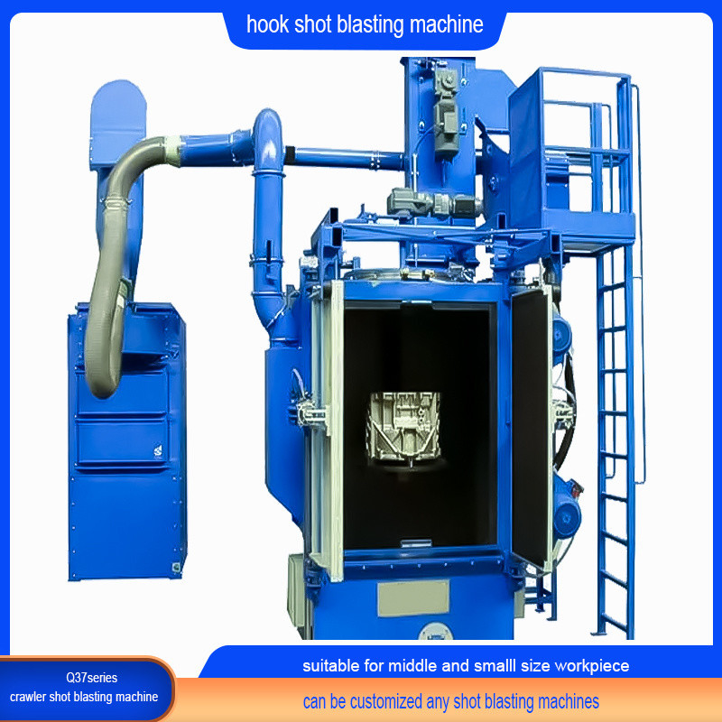 Machine à souffler à l'aide d'un crochet utilisée sur des pièces de soudage pour éliminer la rouille électrique