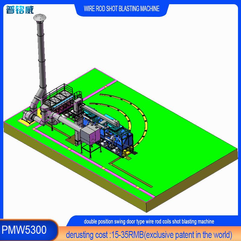 Machine de soufflage par soufflage de bobines de fil de fer avec une efficacité de production de 4 à 10 bobines par heure
