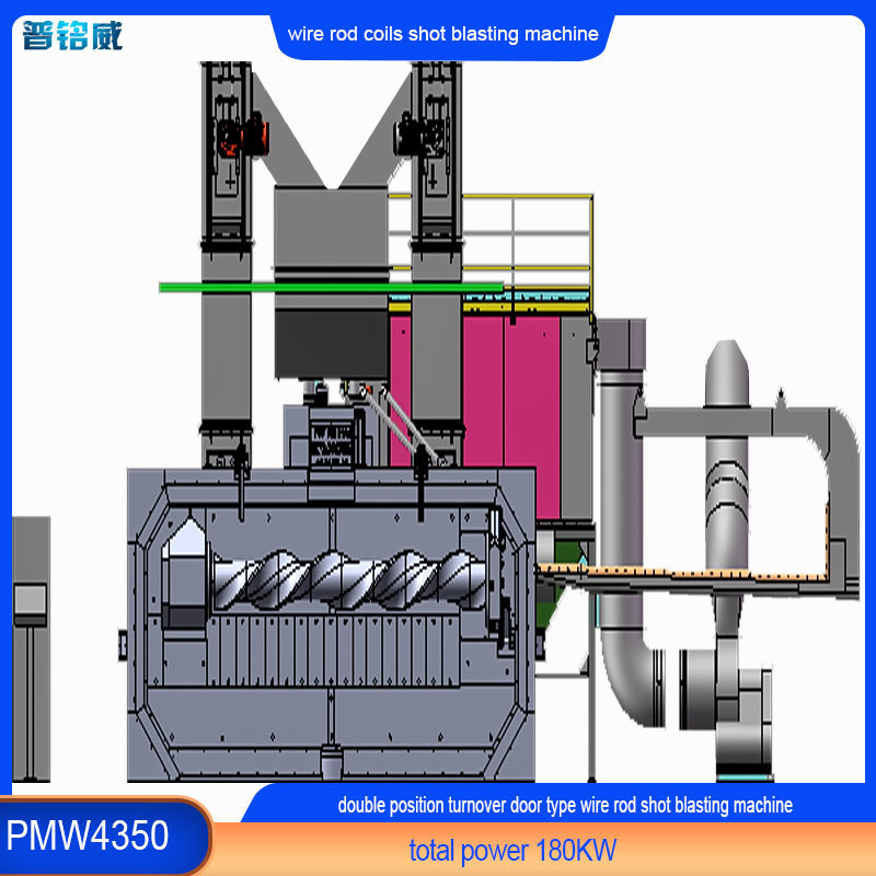 Puissance de la tête de l'impulseur 30 kW/ensemble Machine de soufflage par coup de tige de fil de fer pour le déblaiement de la surface du fil de fer