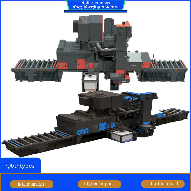 Machine de soufflage automatique à rouleaux à convoyeur Q6930A haute qualité pour grandes poutres en acier