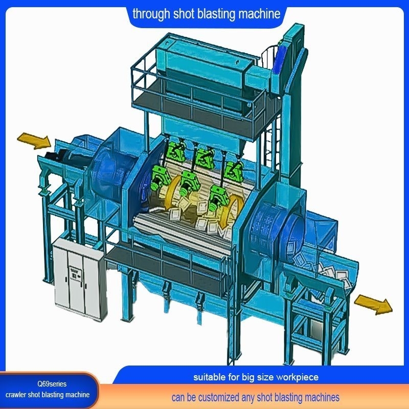 6*30 Pipe en acier par une paroi intérieure et extérieure à travers la machine de soufflage à tir de type