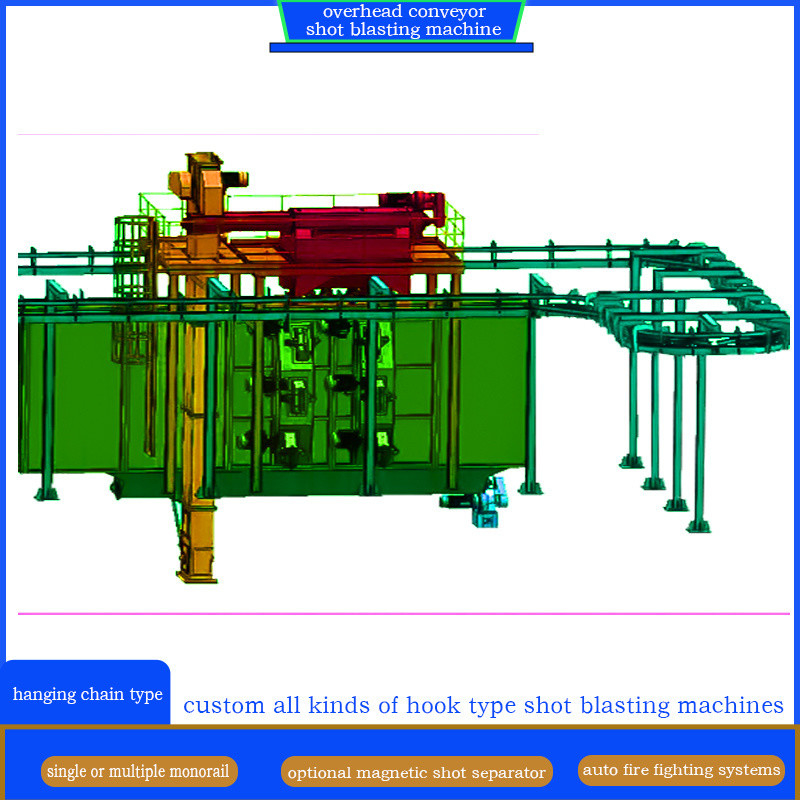 Monorail hanger machine à souffler à la traction avec des pièces en tôle Conditions de paiement T/T et ainsi de suite