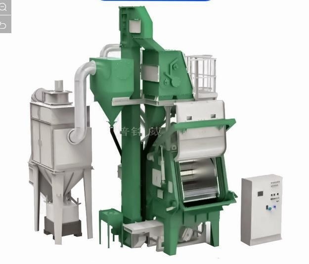 Machine à souffler à la bande de caoutchouc à abrasif rotatif pour le traitement de la surface métallique